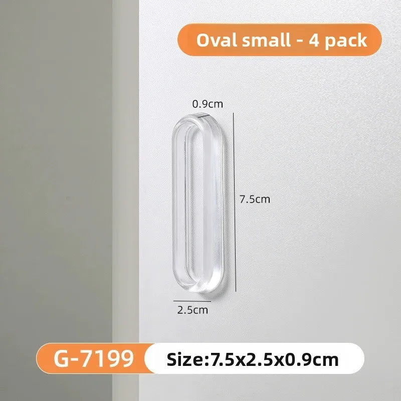 Self-Adhesive Transparent Pull Knob – No-Drill Cabinet Handle