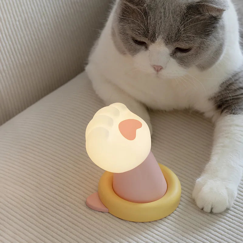 Cute Cat Paw Night Light | Motion-Activated Kids Bedroom Lamp Night Light Lamp Peaceful Pleasures Health and Wellness