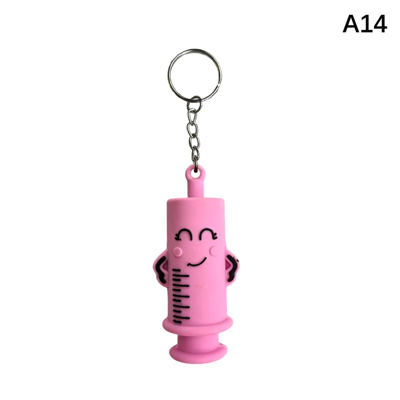 Paw Print Ampoule Bottle Opener Keychain for Nurses & Doctors