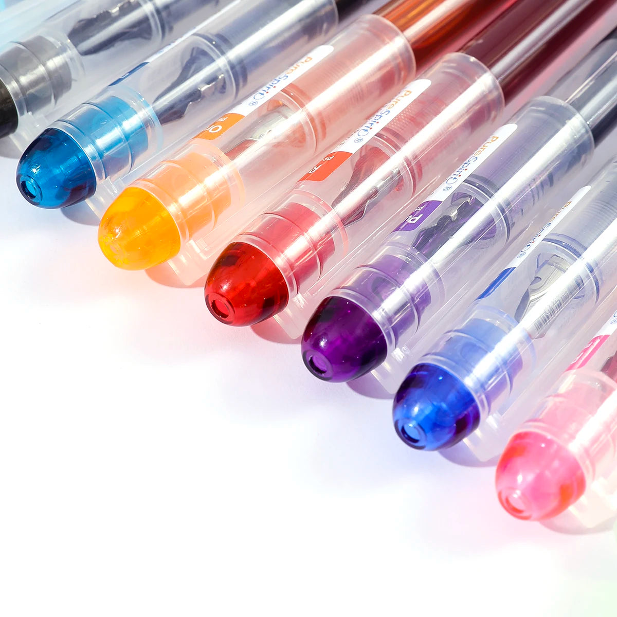 Disposable Fountain Pen Set 6/12 Colors | Quick-Dry F Nib