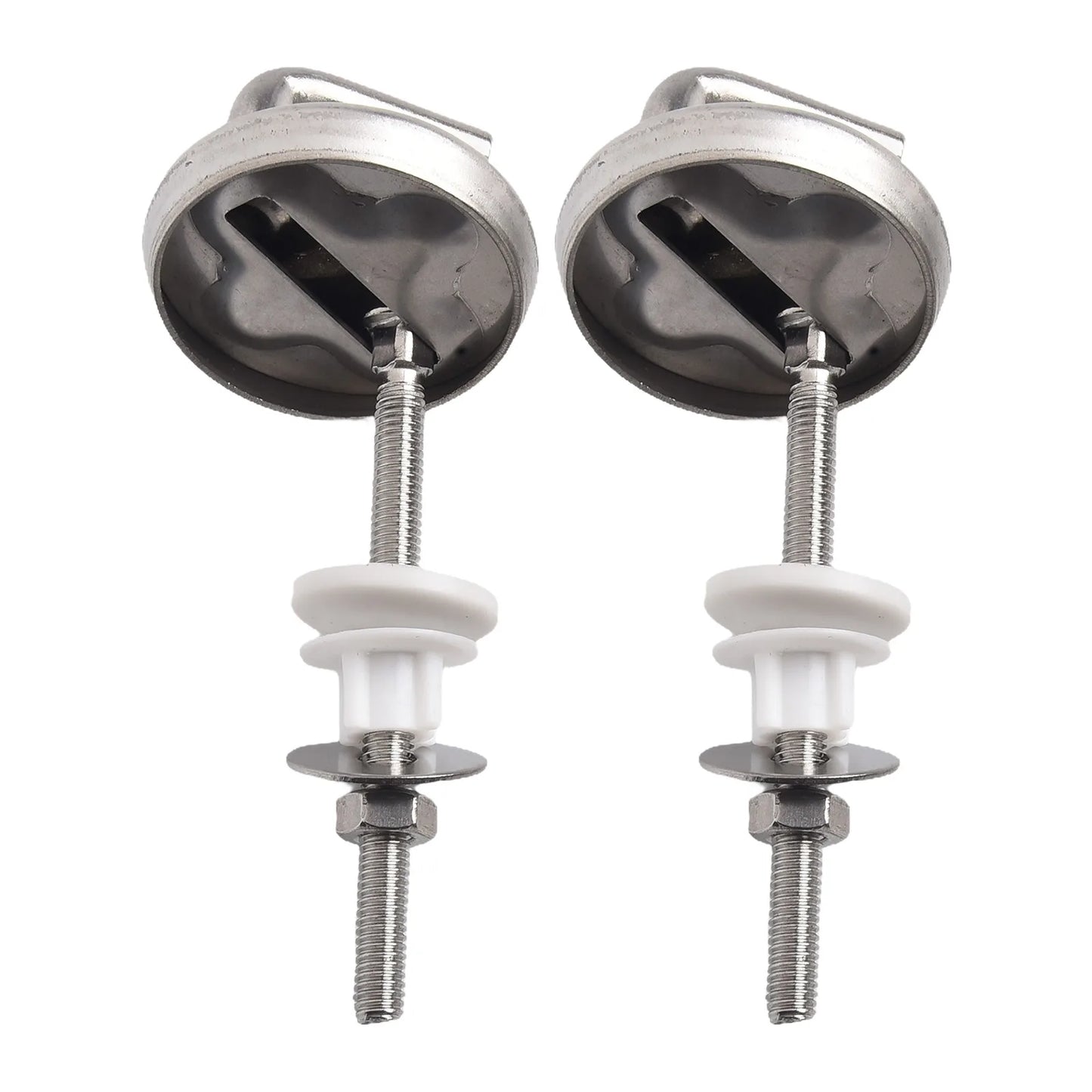 Toilet Seat Hinge Cover Mounting Connector Stainless Steel Washer