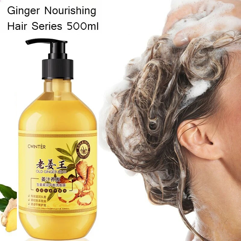 Ginger King Shampoo 500ml Soft and Balanced Smooth Hair Mask Hydrating Moisturizing Wash Kit Peaceful Pleasures Health and Wellness hair mask