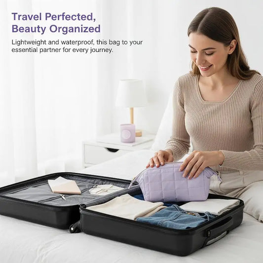 Expandable Travel Makeup Bag – Cosmetic & Toiletry Organizer Travel Makeup Bag Oasis Select