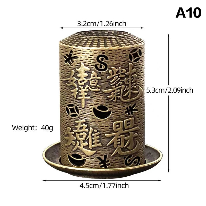 Alloy Incense Burner Bowl with Handle | Yoga & Meditation Decor