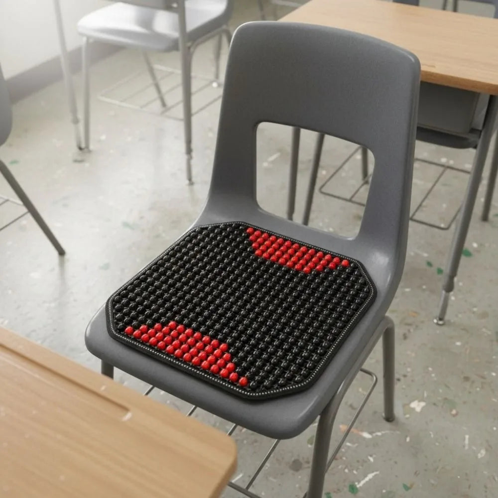 Wooden Beads Seat Cushion | Breathable Cooling Chair Pad