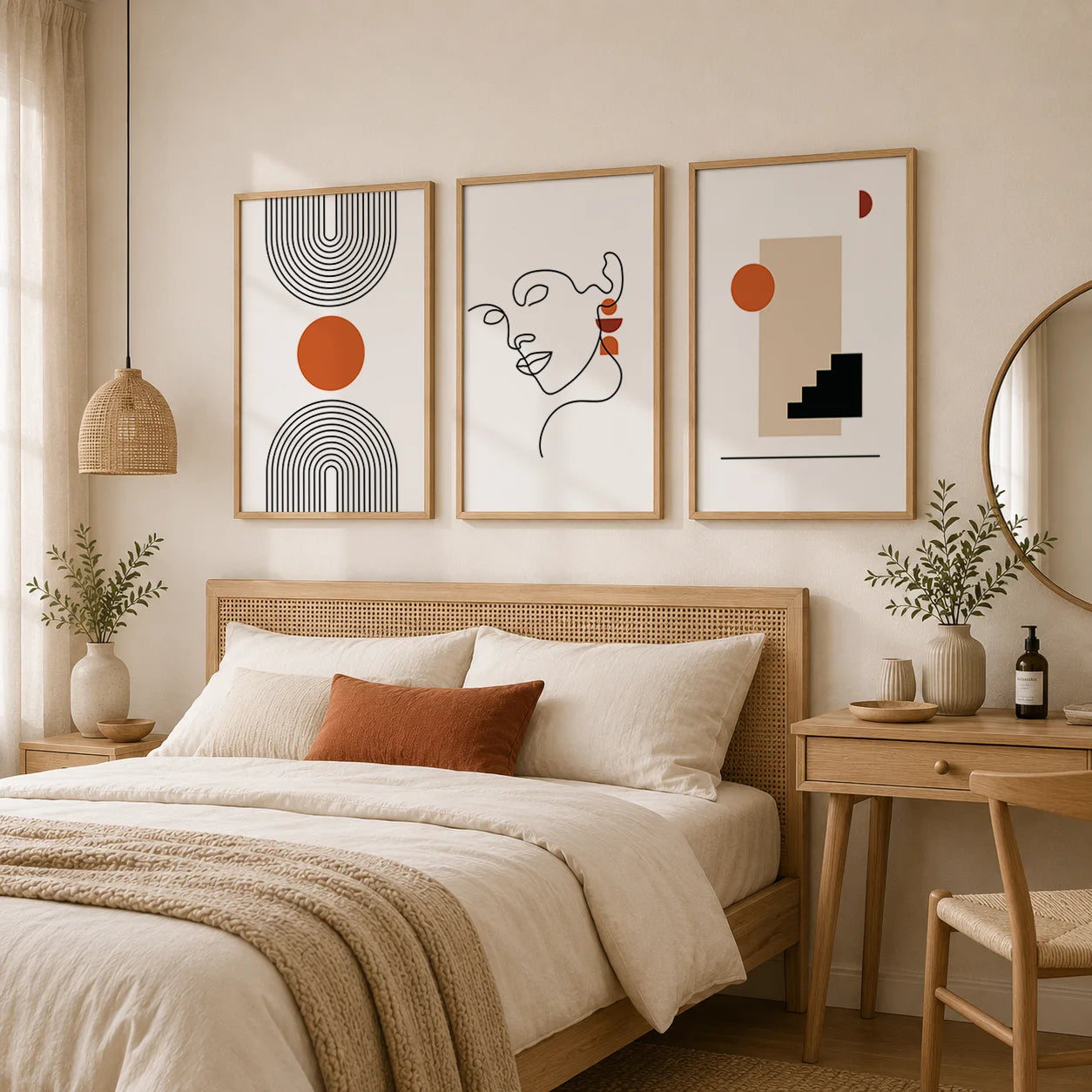 Abstract Line Art Woman Canvas Print | Modern Wall Decor Canvas Wall Art Peaceful Pleasures Health and Wellness