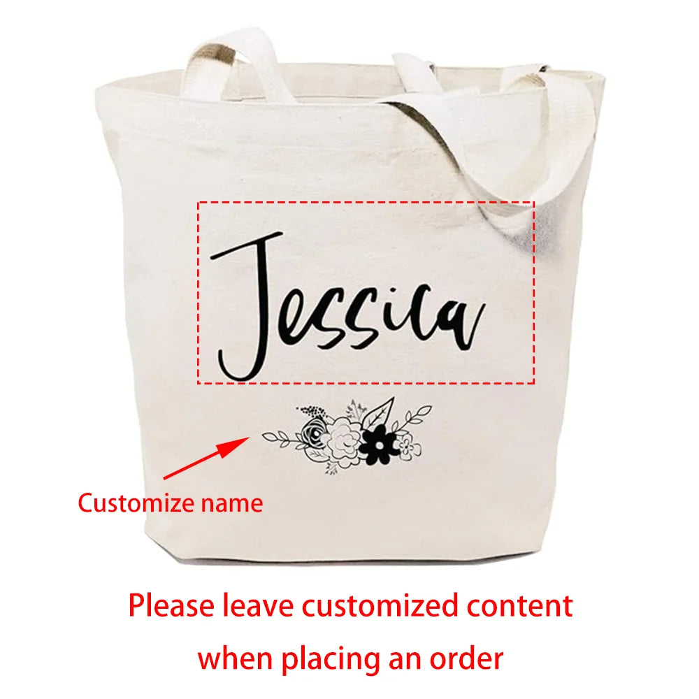 Personalized Name Tote Bag | Beach, Wedding & Bridesmaid Gift
