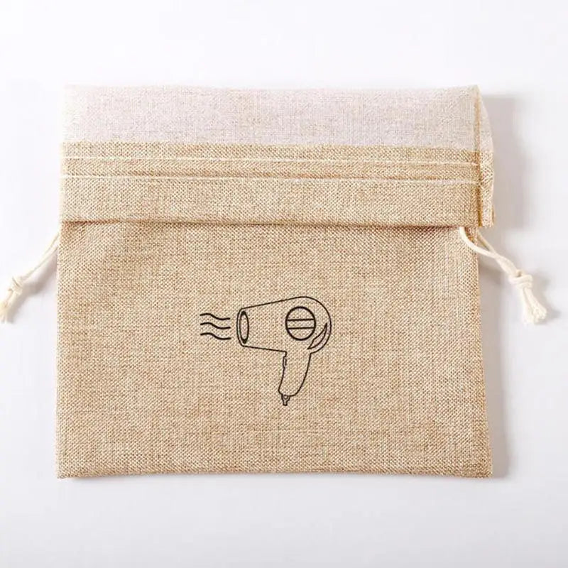 Portable Hair Dryer Storage Bag | Drawstring Travel Organizer