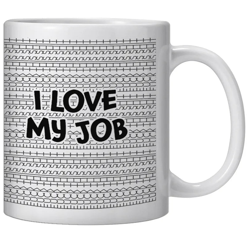 Creative Coffee Cup Milk Mug Water Cup Anime Films Television Products Funny Ceramic Coffee Breakfast Cup Hidden Message Mug Peaceful Pleasures Health and Wellness 350ML HM-11