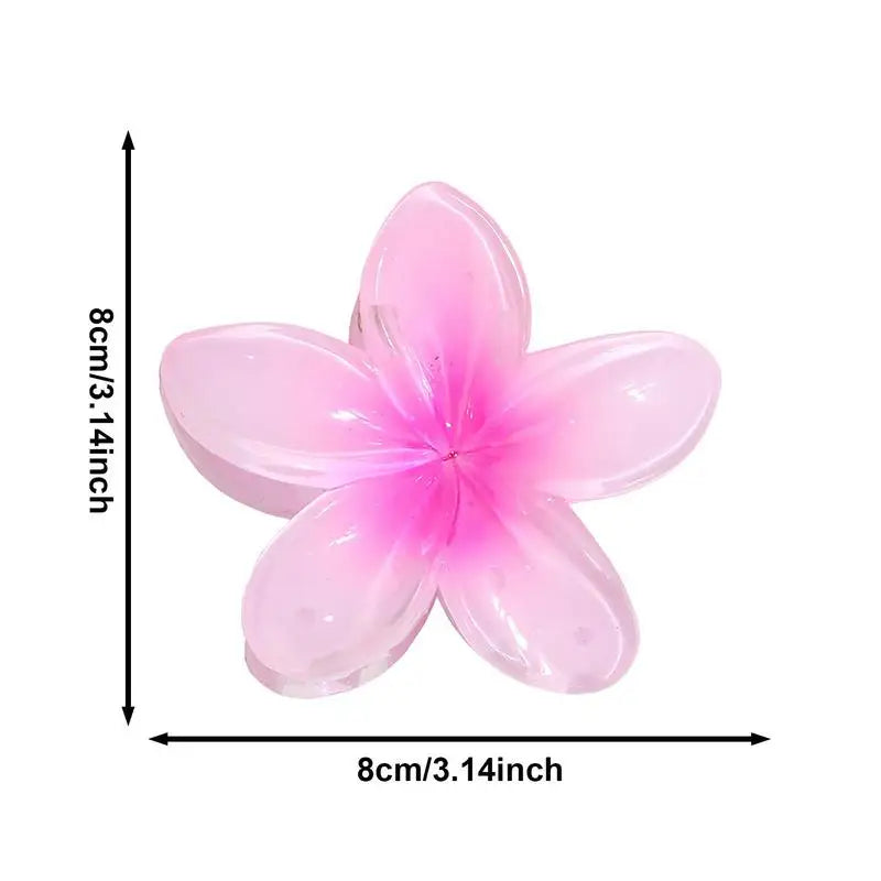 Hawaiian Flower Hair Claw Clips Large Claw for Thick/Thin Hairpins for Women Girls Barrettes Beach Summer Hair Accessories Gifts Peaceful Pleasures Health and Wellness