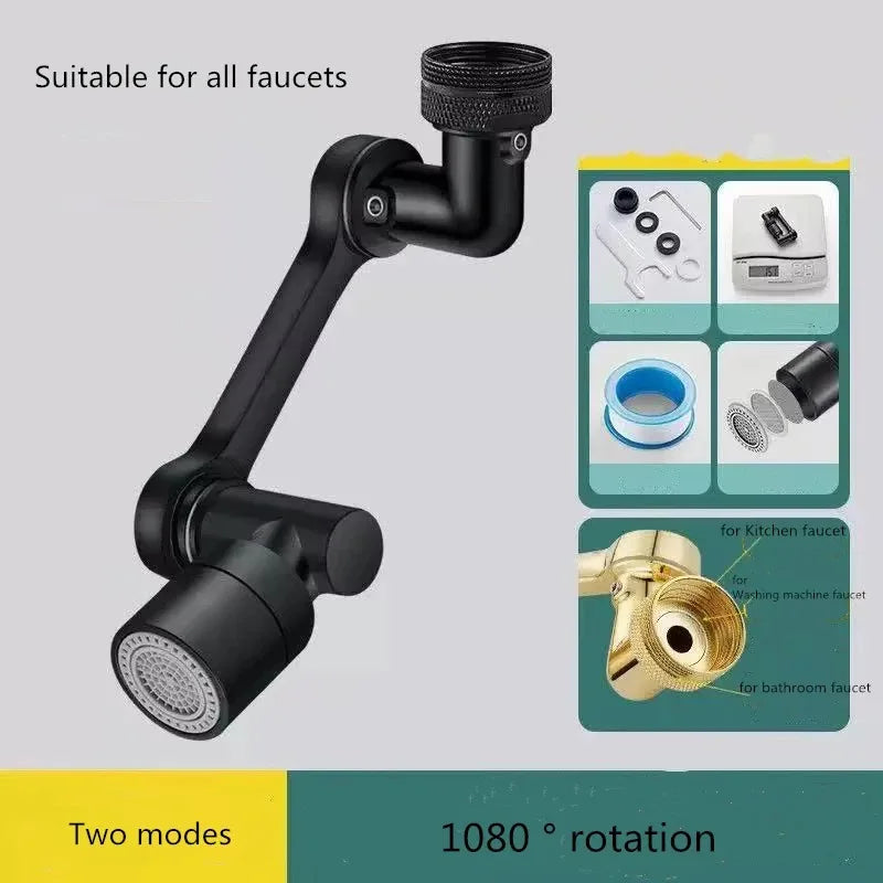 360° Rotating Kitchen Faucet Aerator Sprayer Head – Universal Fit