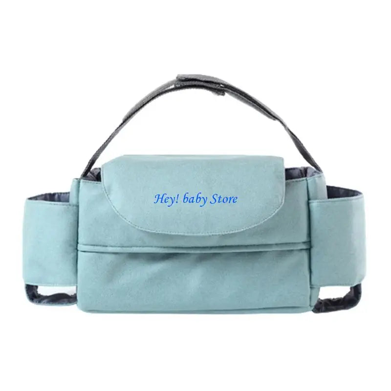 Baby Stroller Caddy Organizer | Insulated Cup Holder & Pockets