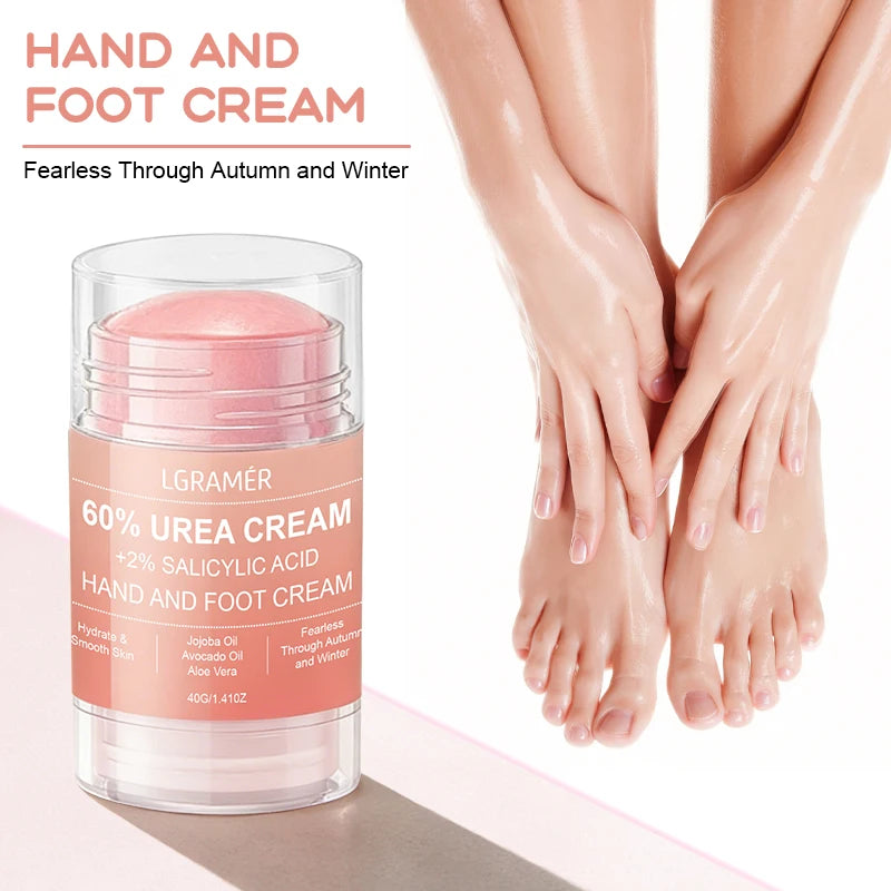 Urea Cream 60 Percent For Feet + 2% Salicylic Acid Exfoliation Foot Cream and Hand Cream Maximum Strength with Hyaluronic Acid Peaceful Pleasures Health and Wellness