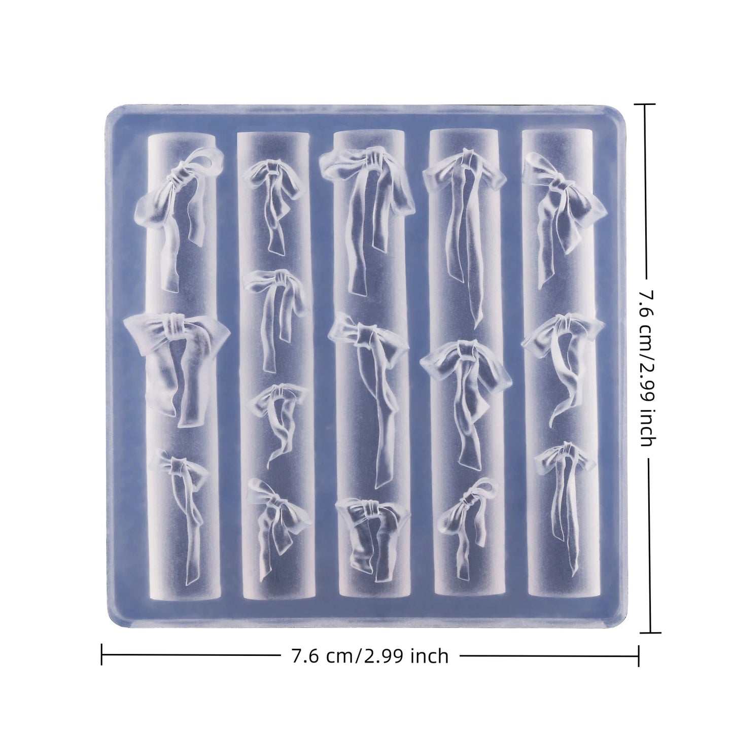 3D Bow Nail Art Silicone Mold – Reusable Ribbon Bowknot Charm