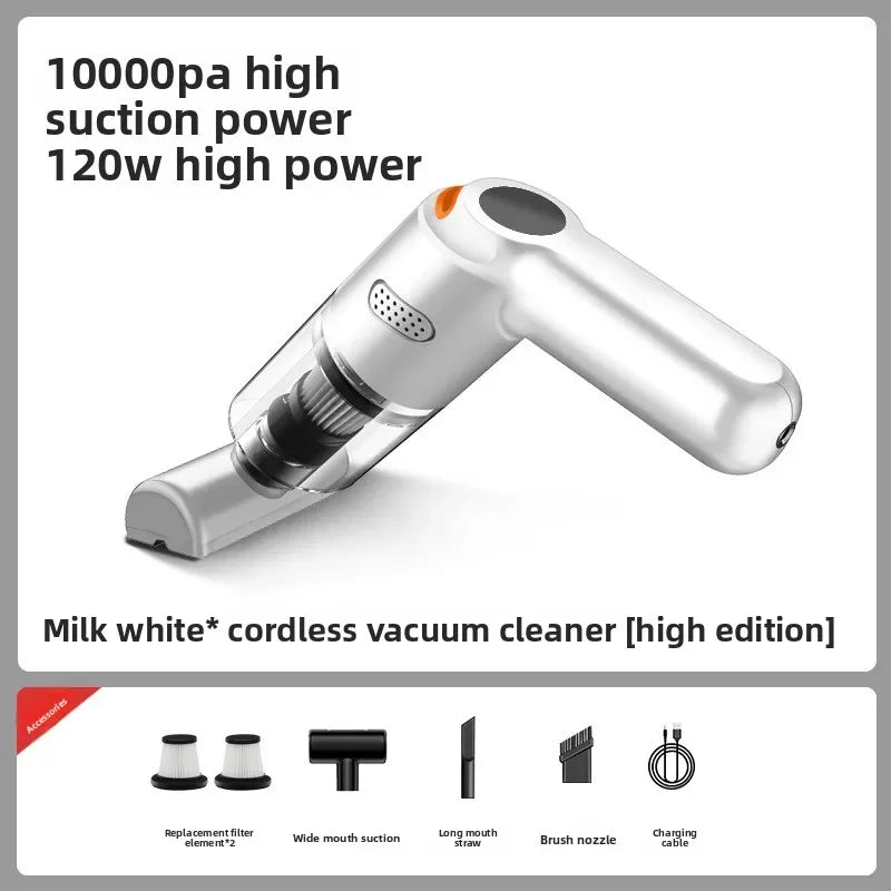 Wireless Handheld Vacuum 10000Pa 120W – Car, Home & Pet Hair