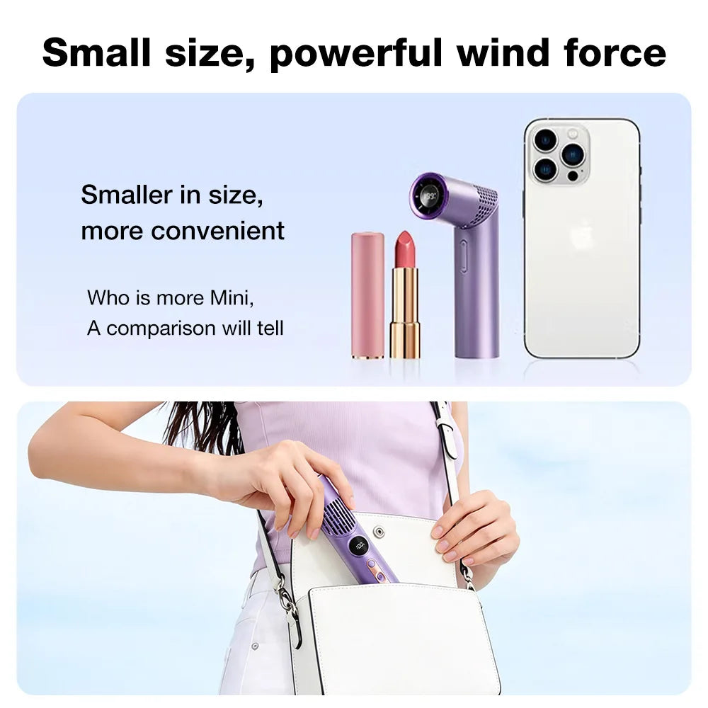 Portable Foldable Neck Fan – Handheld Wearable USB Mini Fan