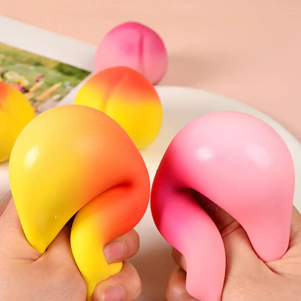 Pink Peach Stress Reliever Toy for Stress Relief Peaceful Pleasures Health and Wellness