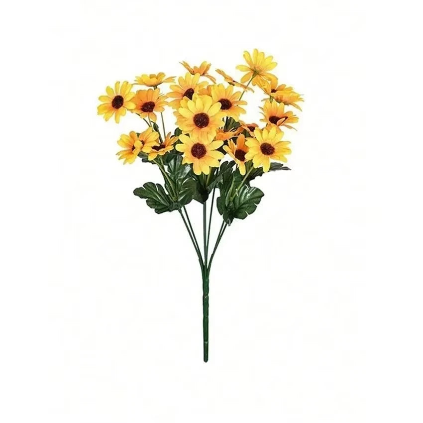 Silk Daisy Artificial Flower Bouquet – Wedding & Home Decor