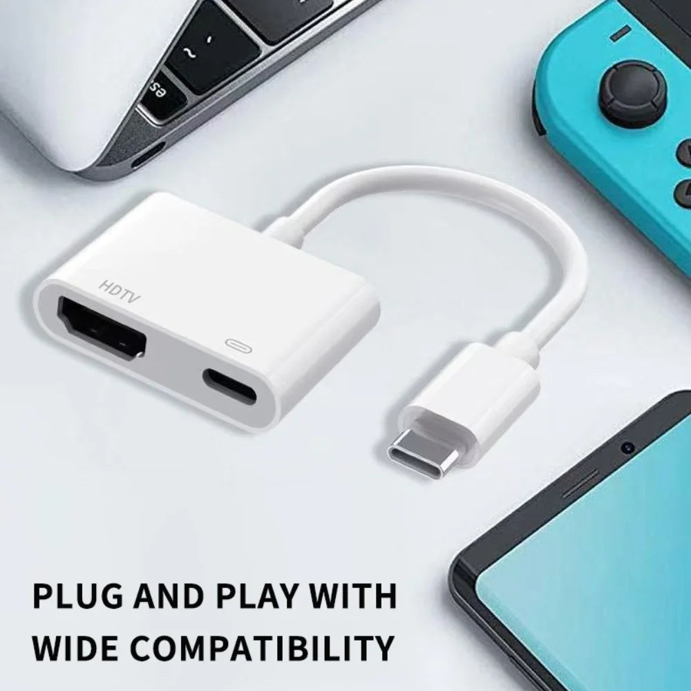 USB-C to HDMI 4K 60Hz Adapter – iPhone, MacBook, Samsung