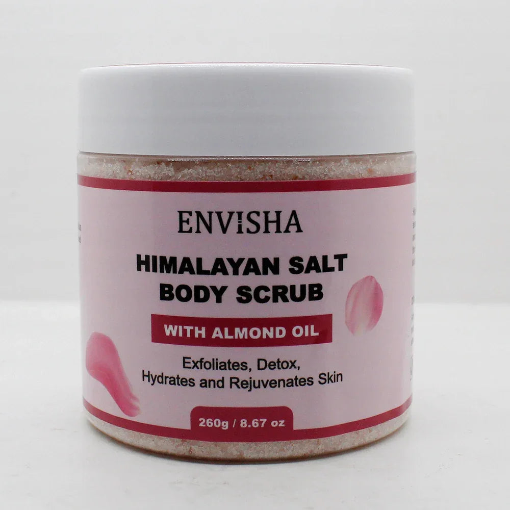 ENVISHA Rose Bath Salt Scrub – Exfoliating Body Massage Treatment Peaceful Pleasures Health and Wellness
