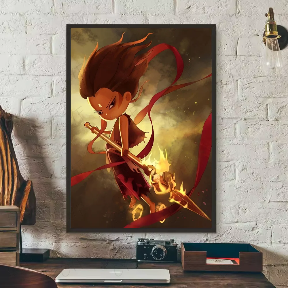 Chinese myth animation Nezha Poster HD art sticky wall waterproof home living room bedroom bar aesthetic decoration Peaceful Pleasures Health and Wellness z8 40X50cmNoframe