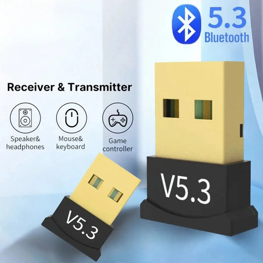 USB Bluetooth 5.3 Adapter for PC Laptop Computer Wireless Dongle Bluetooth Adapter Support Mouse Keyboard Windows 7/8.1/10/11 Peaceful Pleasures Health and Wellness