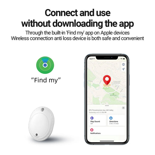 Mini GPS Tracker | Apple Find My, 100dB Alert, Waterproof GPS Smart Tracker Peaceful Pleasures Health and Wellness