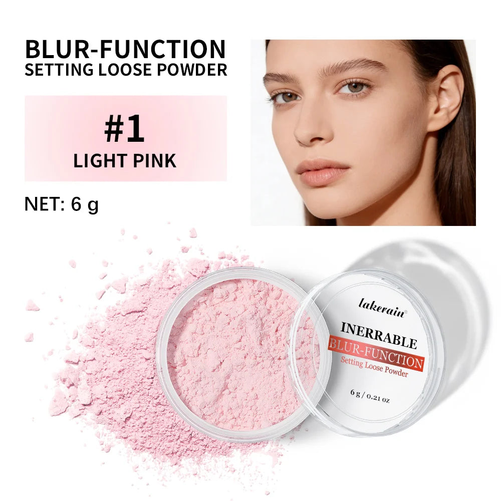 Longwear Loose Setting Powder Blur-fection With Up to 24HRs of Wear Waterproof Oil Control Blurring Face Powder Matte Makeup Peaceful Pleasures Health and Wellness 1light pink