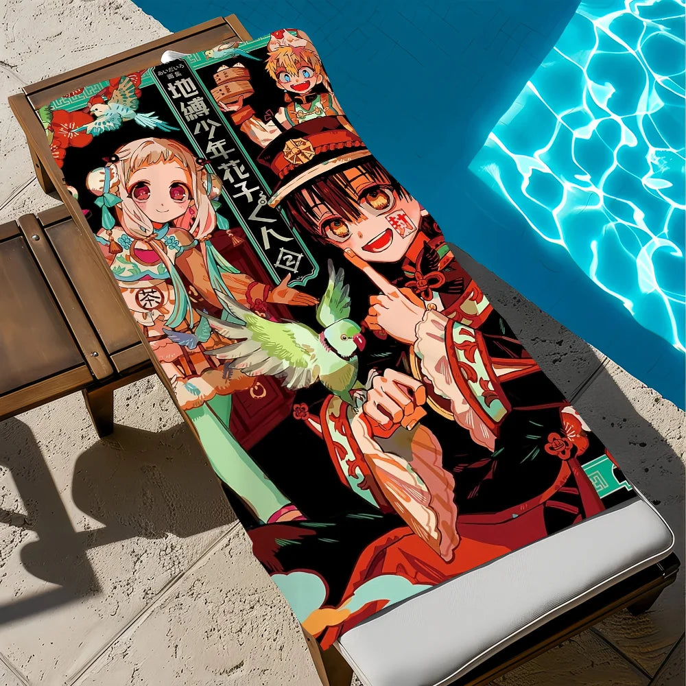 Hanako-Kun Anime Quick-Dry Beach Towel | Soft, Absorbent, 11 Sizes Anime Beach Towel Peaceful Pleasures Health and Wellness z2 STJ40x70CM