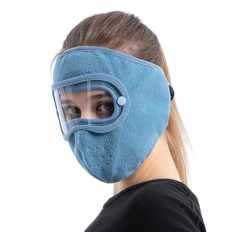 Facial Anti Fog Dust Proof Full Face Headgear Full Face Headgear with Removable Goggles Peaceful Pleasures Health and Wellness