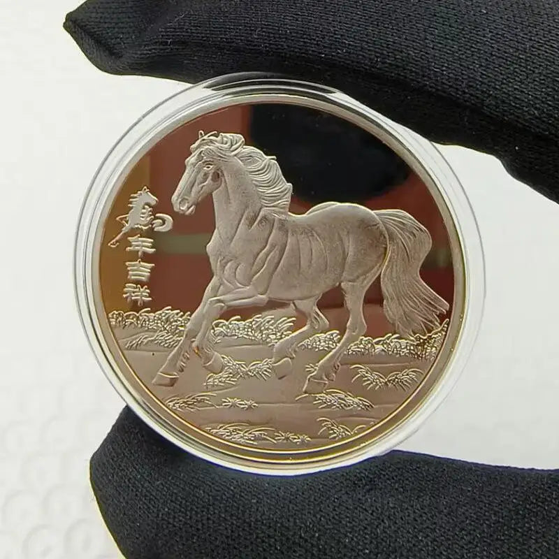 2026 Chinese New Year Horse Lucky Coin | 40mm Metal Collectible