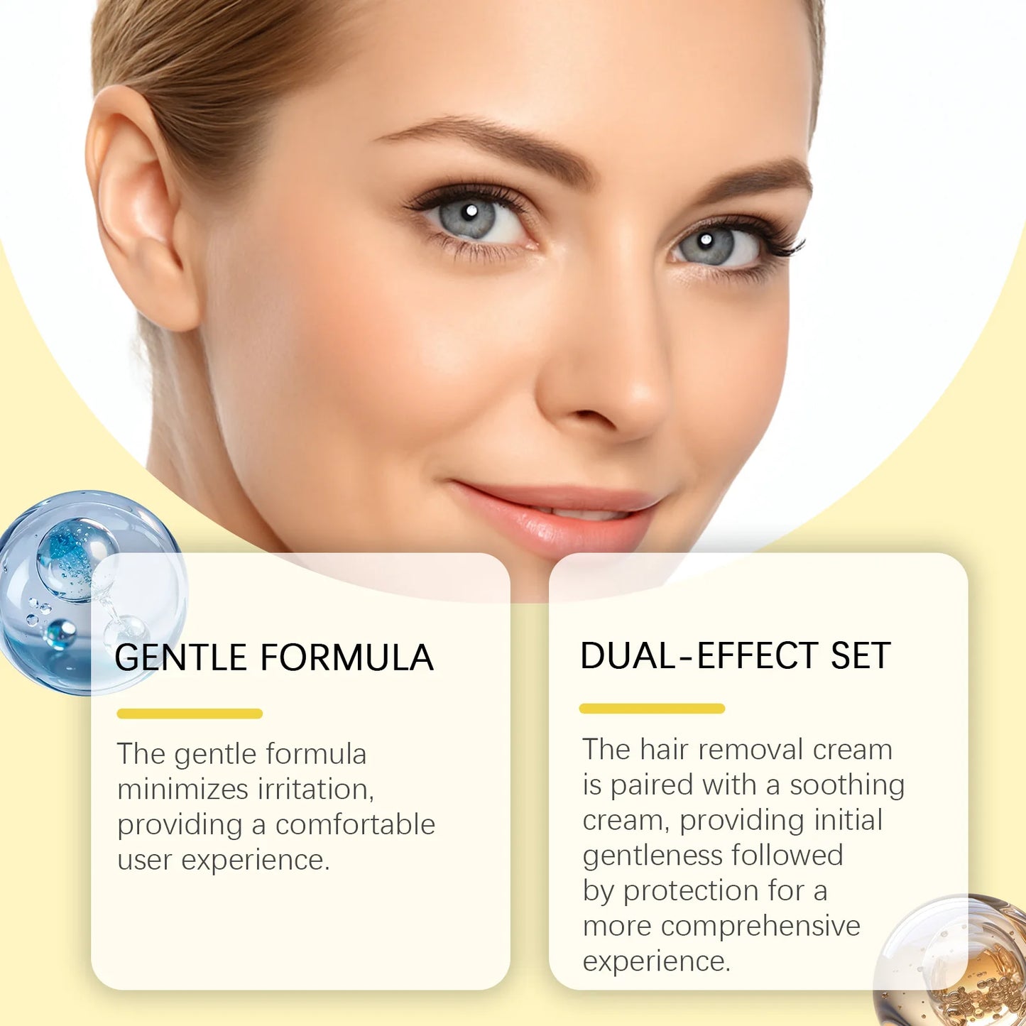 Facial Hair Removal Cream Set for Chin & Upper Lip Removes Fine Hair Depilatory Skin Smooth Shea Butter Facial Hair Remover Kit Peaceful Pleasures Health and Wellness