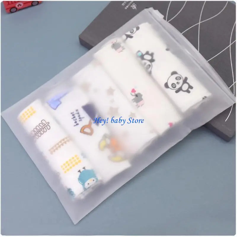 Soft Cotton Baby Bibs 5-Pack – Absorbent Infant Towels 0–1Y Baby Bibs & Towels Peaceful Pleasures Health and Wellness