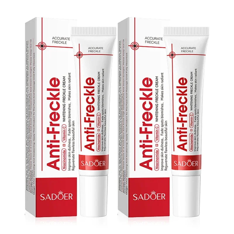 SADOER Anti Freckle Cream Face Brightening Creams Spot Removing Anti-aging Moisturizing Freckles Removal Facial Cream Skin Care Peaceful Pleasures Health and Wellness 2pcs