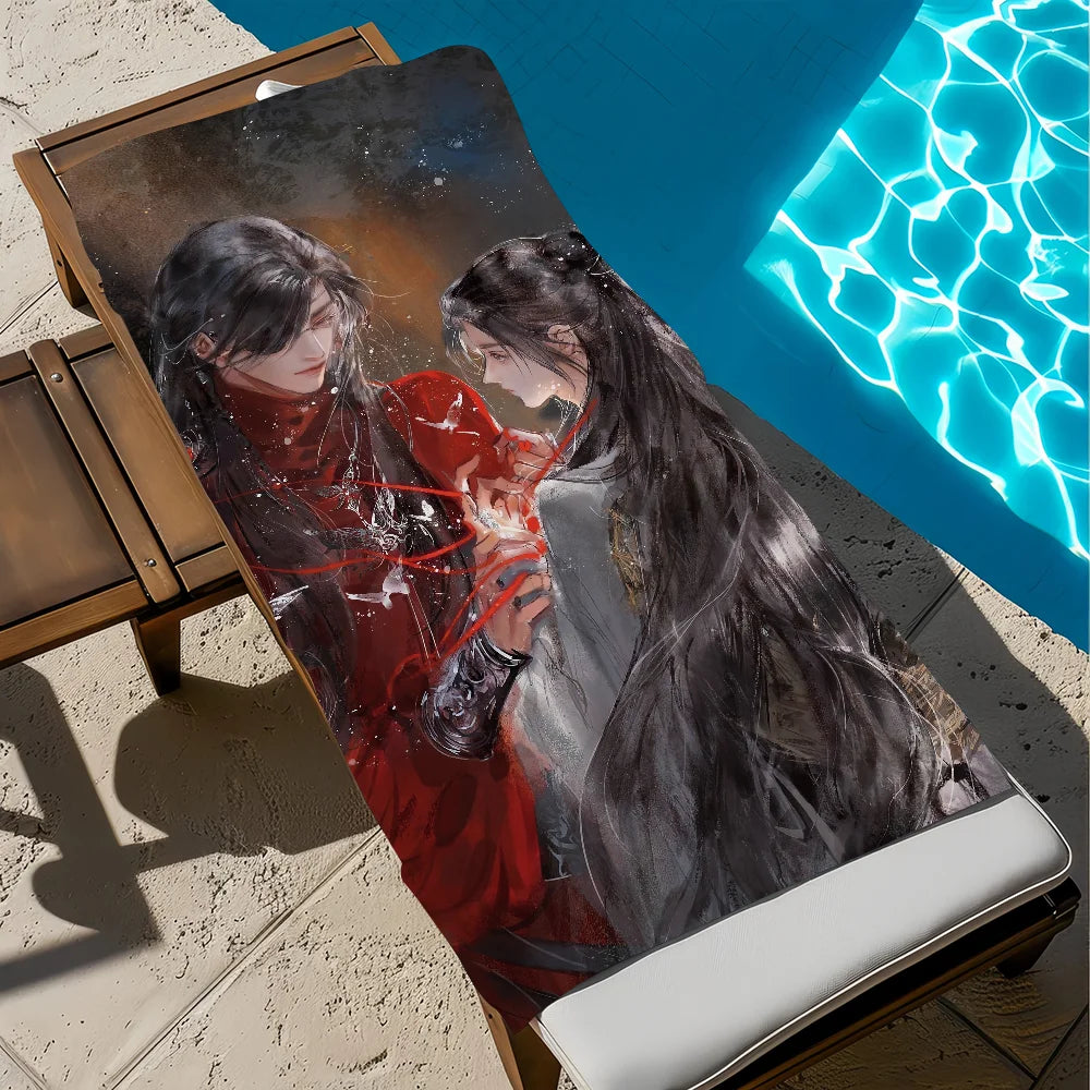 Anime Quick-Dry Beach Towel | Soft Microfiber Pool & Travel Quick-Dry Beach Towel Peaceful Pleasures Health and Wellness z4 STJ70x140CM