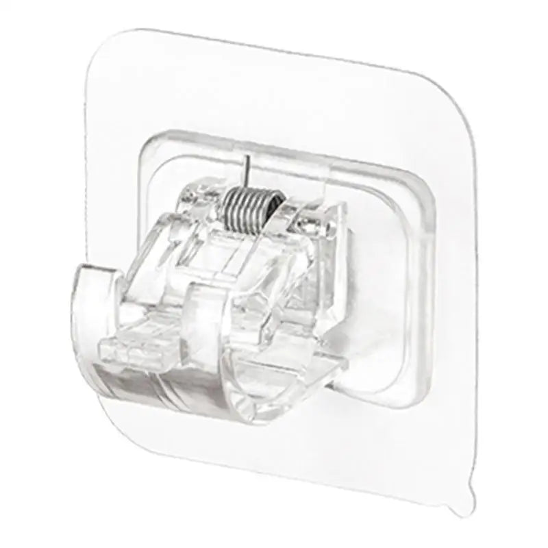 No-Drill Curtain Rod Hooks 10-Pack | Adhesive C-Type Brackets