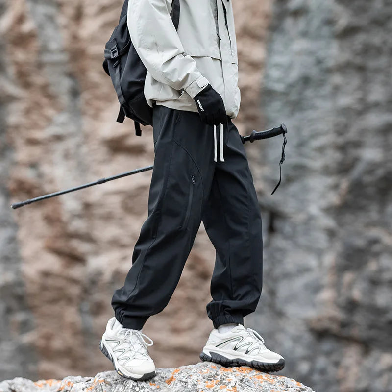 Men's Waterproof Quick-Dry Outdoor Sports Pants | Casual Loose Outdoor Sports Pants Peaceful Pleasures Health and Wellness black L