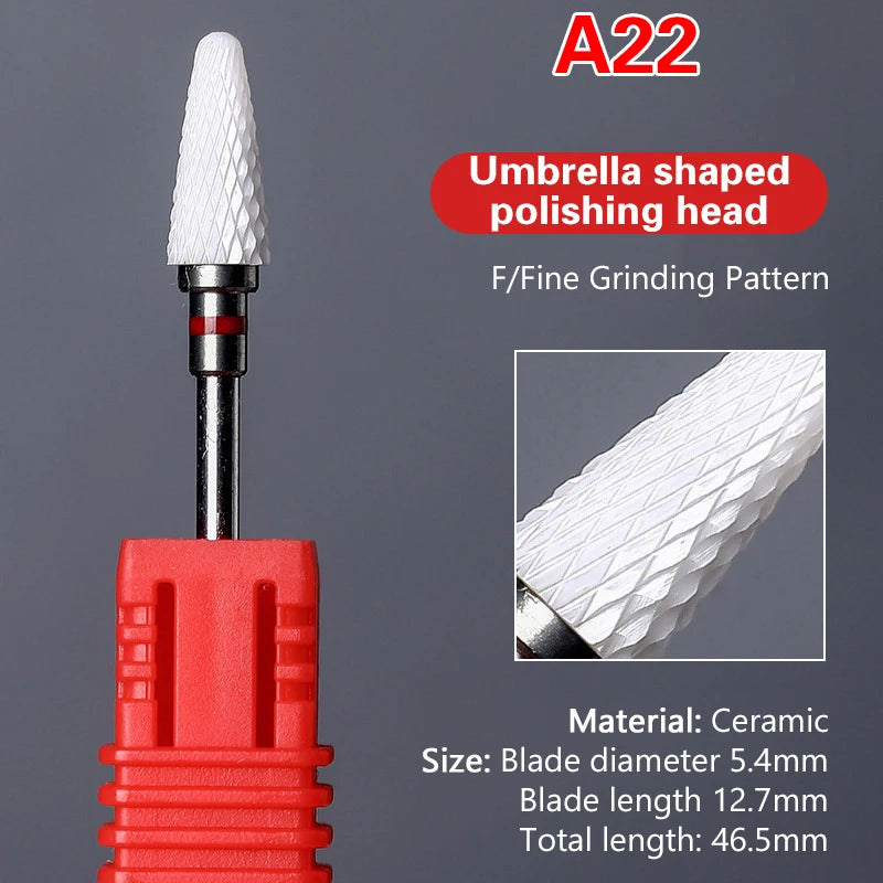 Ceramic Nail Drill Bit – Electric Manicure & Pedicure Tool