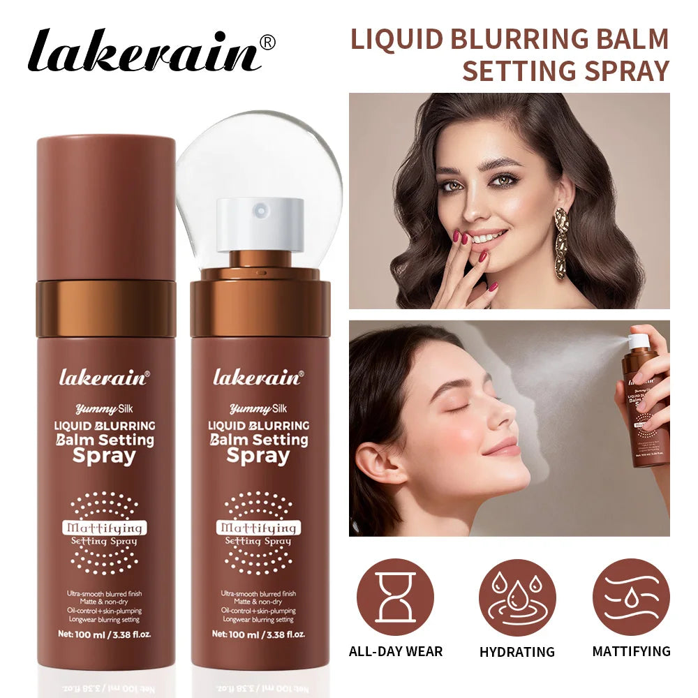 Setting Powder & Setting Spray Set Long Lasting Makeup Setting Even Skin Tone Control Oil Smooth Matte Finish Makeup Setting Kit Peaceful Pleasures Health and Wellness
