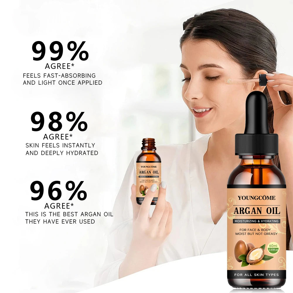 Moroccan Argan Oil Hair Serum – Frizz, Split End & Dry Hair Fix Argan Oil Hair Serum Peaceful Pleasures Health and Wellness