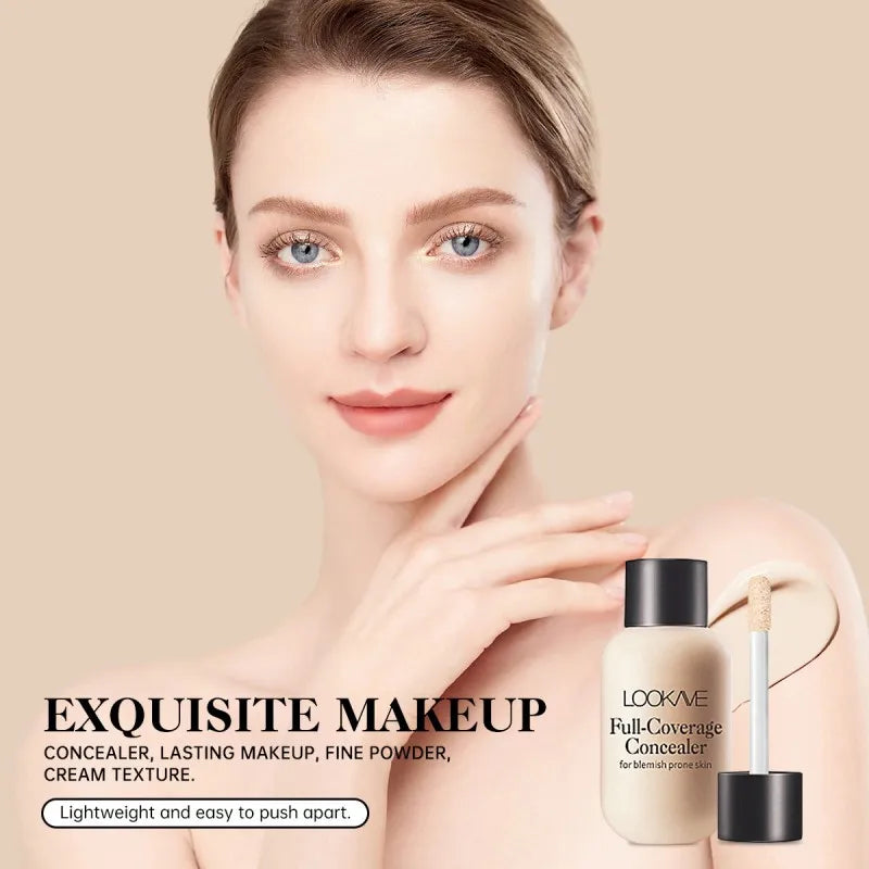 Small bottle moisturizing concealer, brightens skin tone, full coverage, highly colored, matte finish, non-irritating, creamy an Peaceful Pleasures Health and Wellness