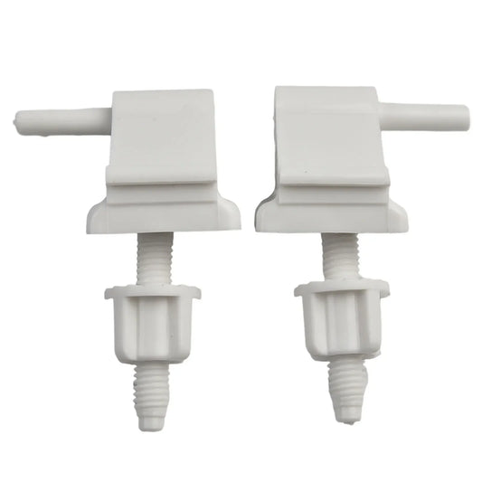 White Plastic Toilet Seat Hinge Replacement Kit – 1 Pair Toilet Seat Hinge Oasis Select WHITE China Mainland