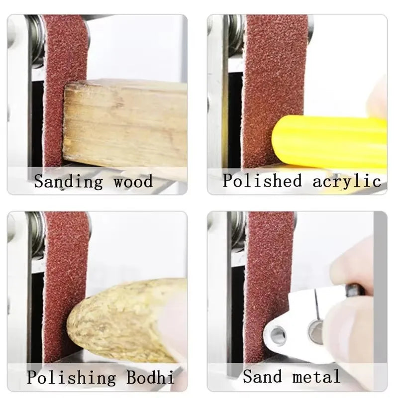 533 Sanding Belt 60-400 Grit Wood Soft Metal Polishing Sandpaper Used