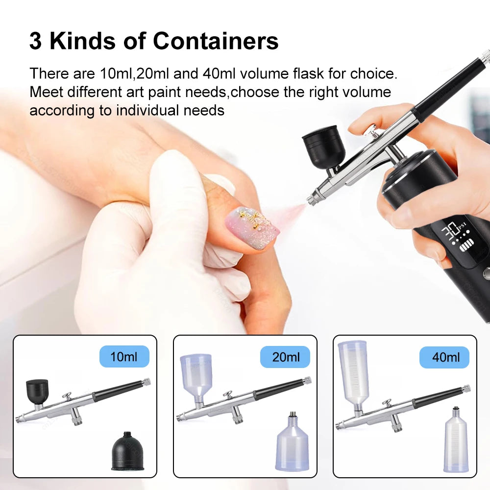 Airbrush with Compressor Portable Airbrush Painting Mini Spray Gun for Painting Paint Crafts Airbrush Compressor Paint Spray Gun Peaceful Pleasures Health and Wellness