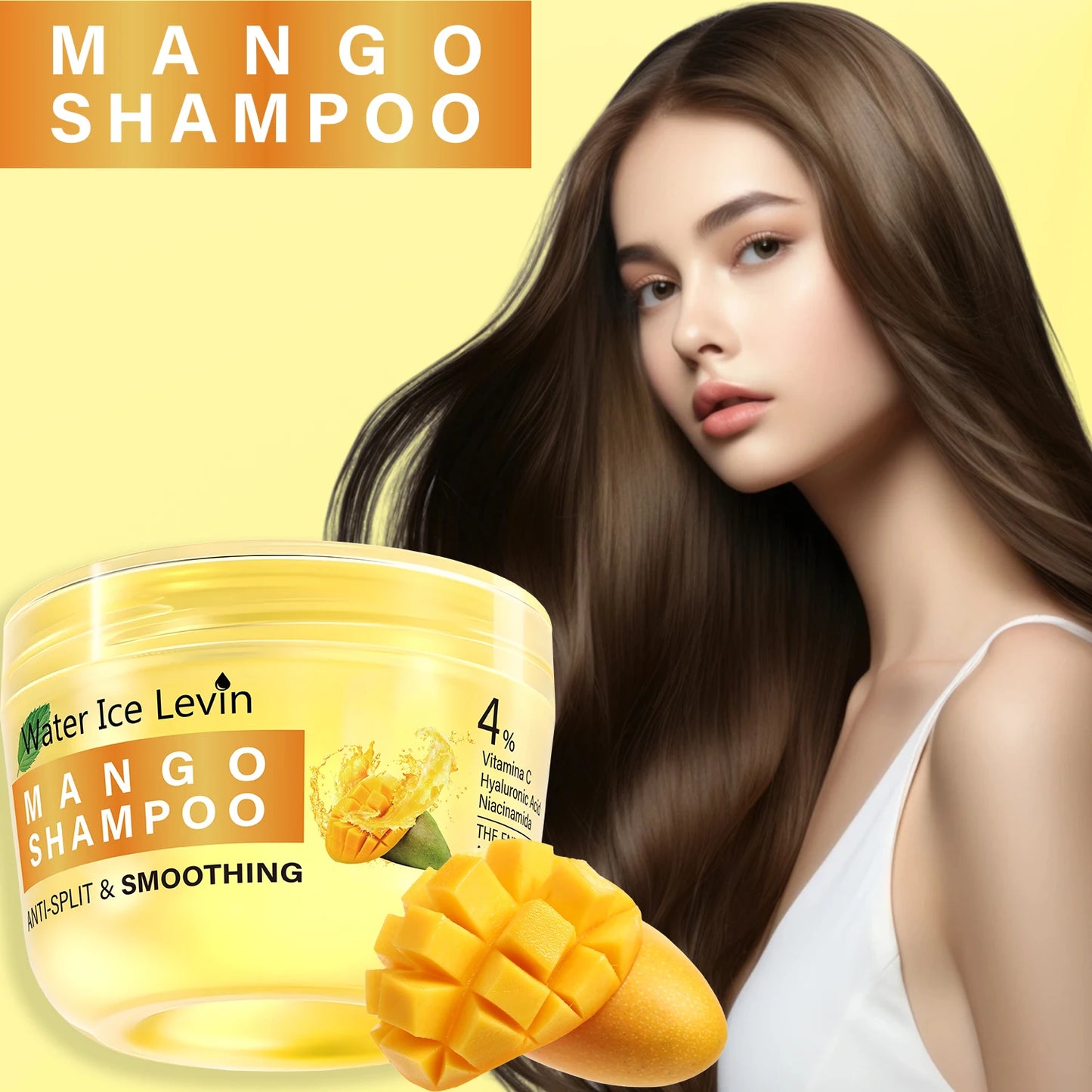 Mango Hyaluronic Acid Shampoo – Frizz Control & Moisture