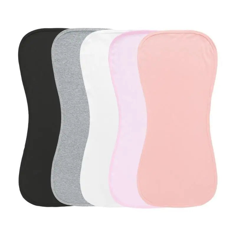 Soft Cotton Baby Burp Cloths – 3 or 5 Pack Infant Feeding Bibs