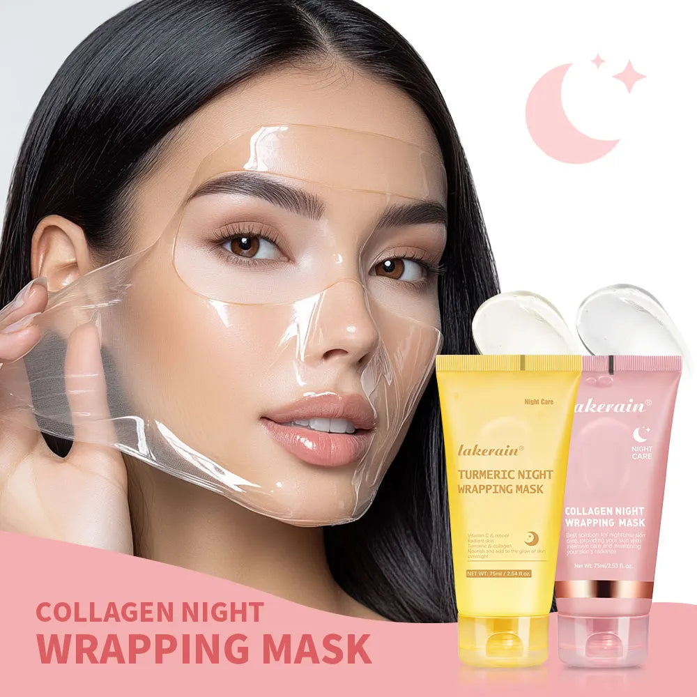 Deep Collagen Mask Korean Peel Off Mask Face Anti Wrinkle Lifting Skin Care Masks Bio Pack Night Wrapping Woman Skin Care Peaceful Pleasures Health and Wellness