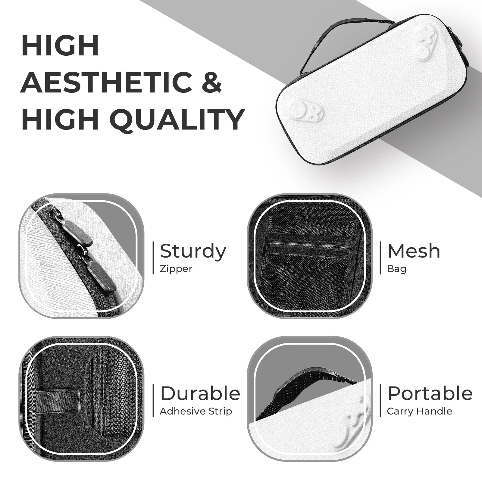 Portable EVA Carrying Case Shockproof Game Console Storage Bags Anti-Drop Protective Cover For ROG XBOX Ally/ROG XBOX Ally X Peaceful Pleasures Health and Wellness