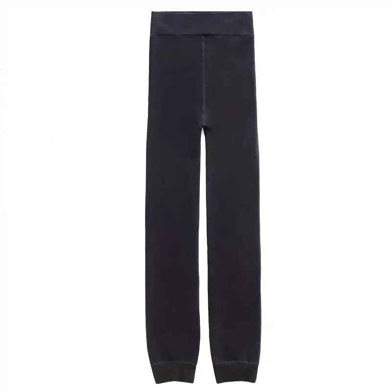 Women's thermal lined leggings, 240g thick and warm nine-inch pants, versatile and high-elastic short pants suitable for autumn Peaceful Pleasures Health and Wellness