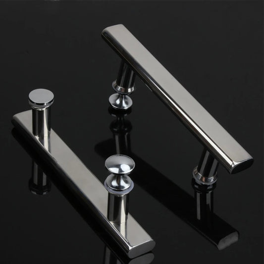 Chrome Shower Door Handle Knob Enclosures Hole Distance Peaceful Pleasures Health and Wellness Default Title
